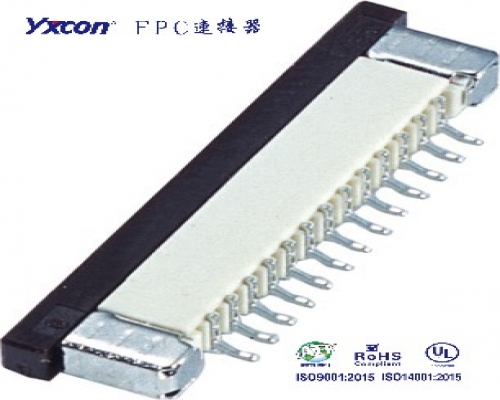 1.0FPC ，horizontal typeSMT，  With lock， Upper type