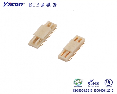 0.8mm  BTB ,Male and female head  , double-groove   SMT
