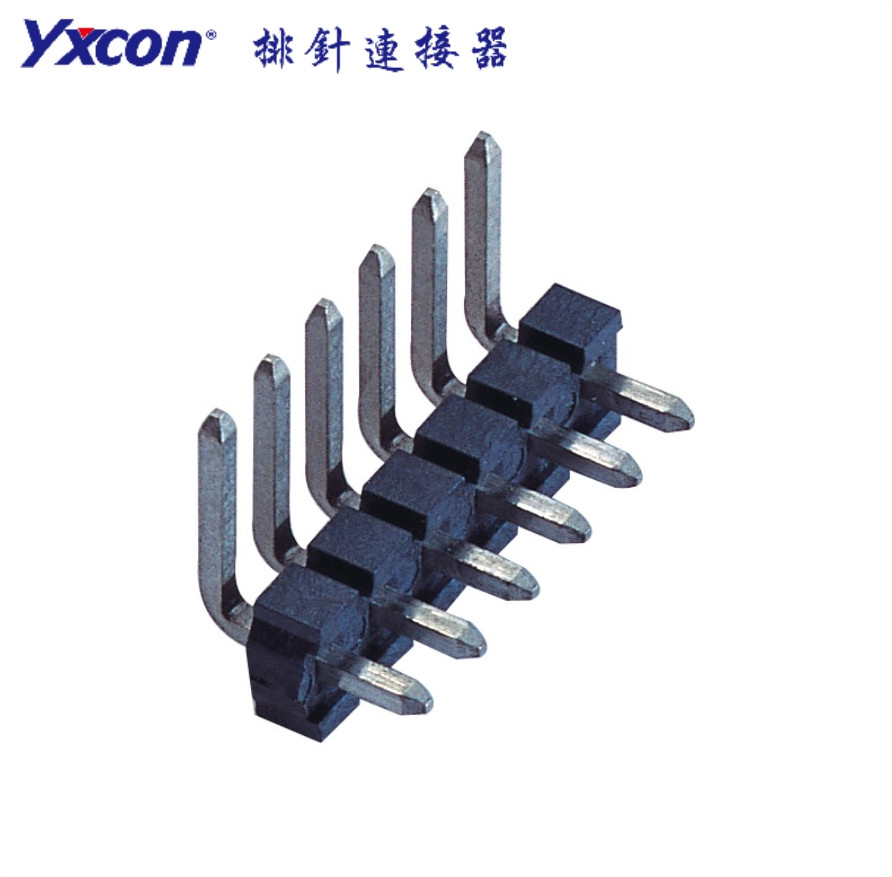 3.96排针 塑高3.2  单排    90度 镀金/镀锡 针长可定制/专业化定制/LED灯连接器/音响连接器