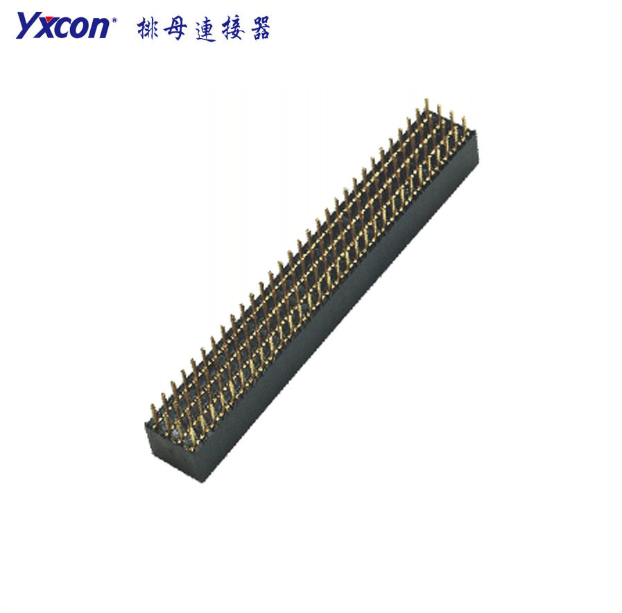 2.0排母 塑高6.35 四排 4X40P 180度 Y型 PA9T/专业化定制/显示屏/医疗连接器
