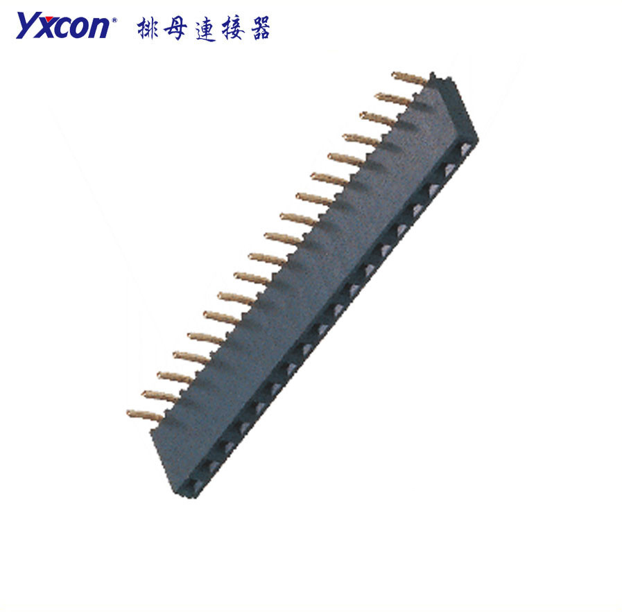 2.0排母 塑高4.3 单排  1x18P 90度  U型 镀金 PA9T/专业化定制/新能源汽车等各种板对板连接