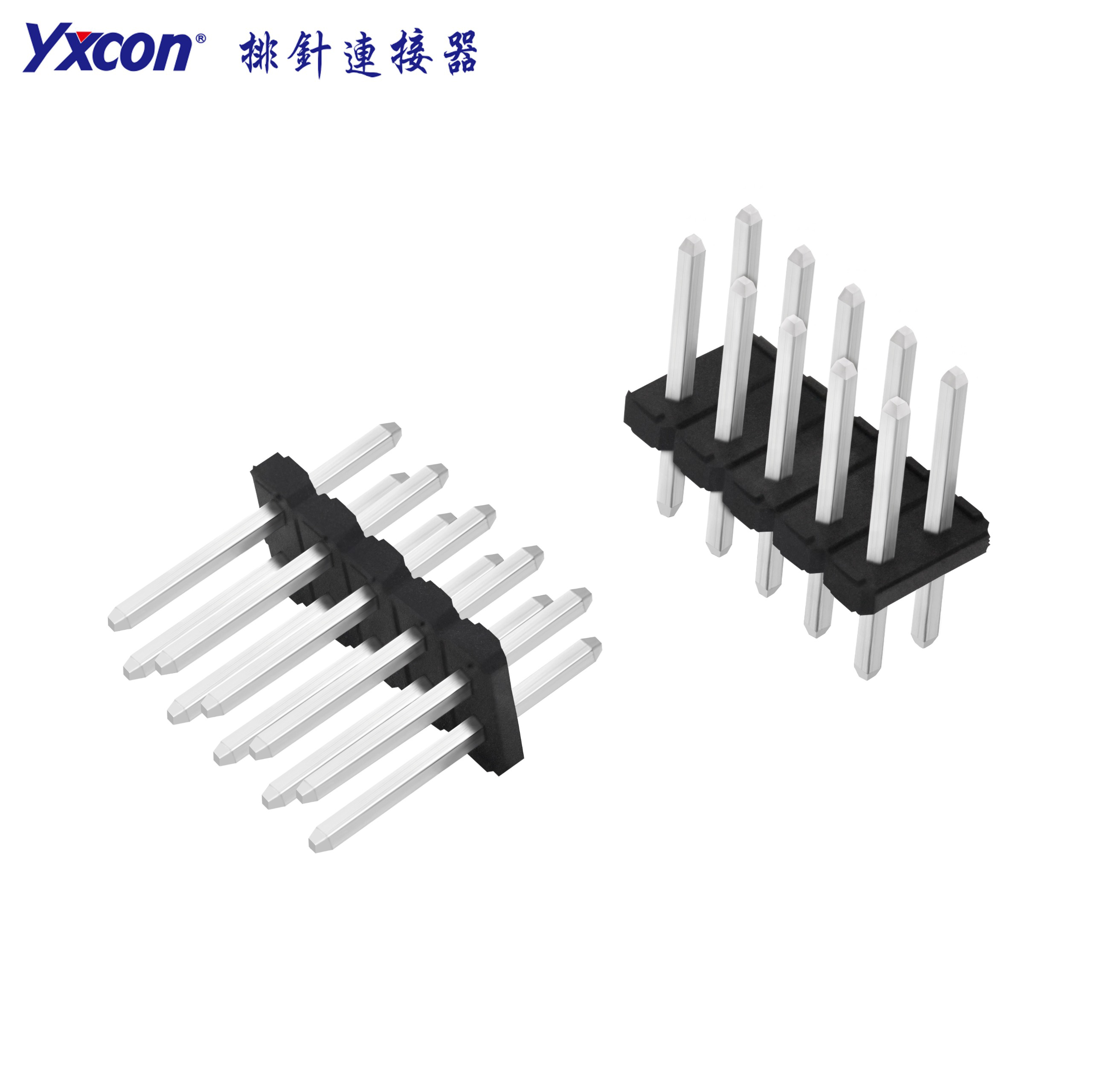 4.2间距排针 镀锡 180度 高温料