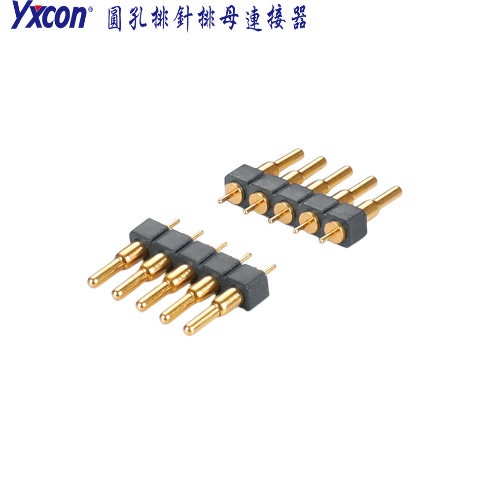 2.54间距 /180度 直针/单排单塑/镀金 /圆孔排针/按客户需求定制