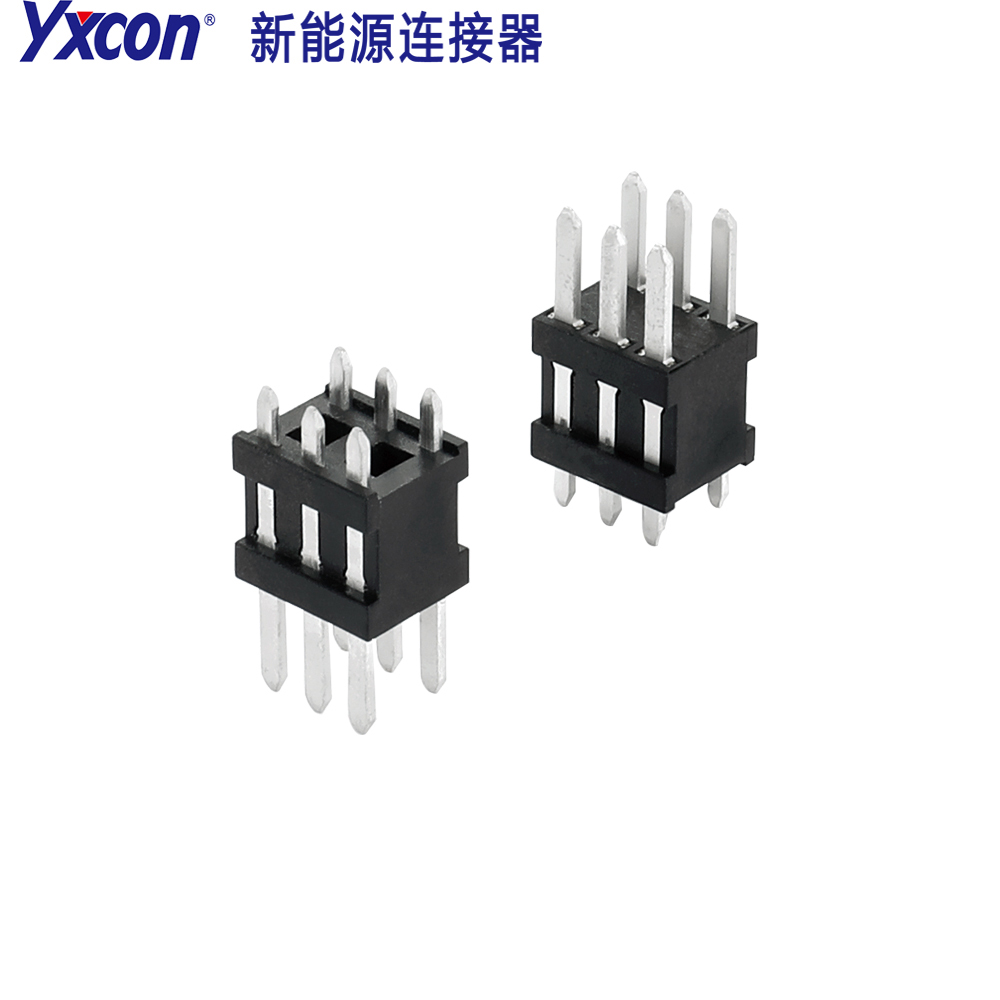 3.5间距扁针 2-3P 180度 成型P 汽车连接器