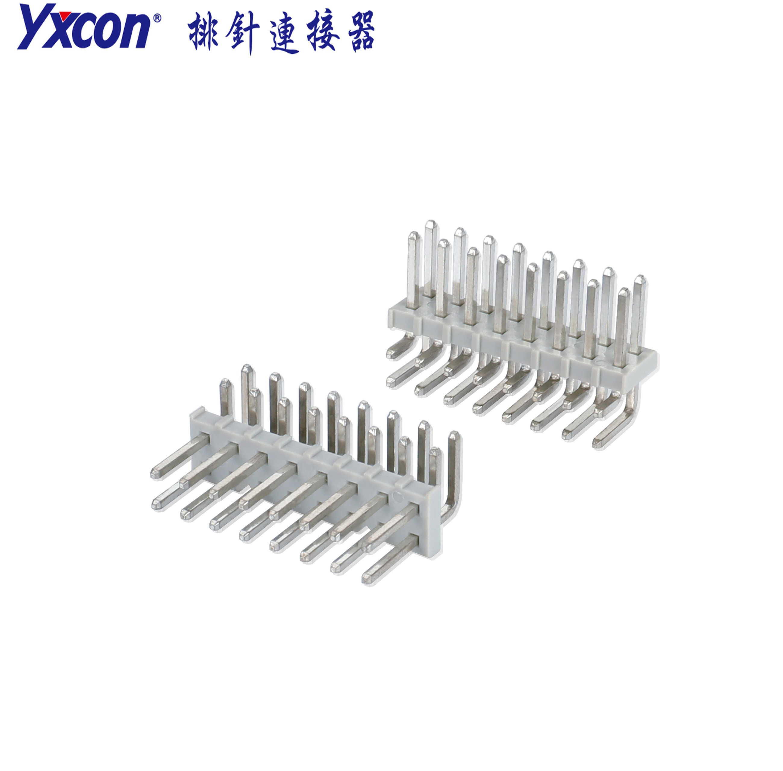 4.2mm排针 2×8P  90度 镀锡