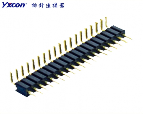 Pitch 1.0mm  Pin Header Connector , single row  , Right Angle, High temperature resistance glad plating