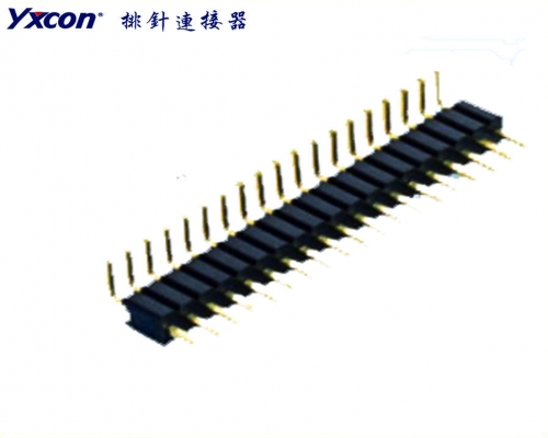 1.27Pin Header， single row，   90°