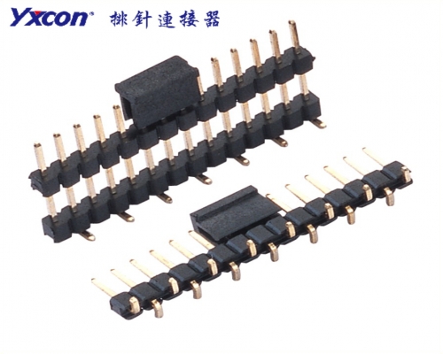 2.0Pin Header， single row，single/ double plastic SMT