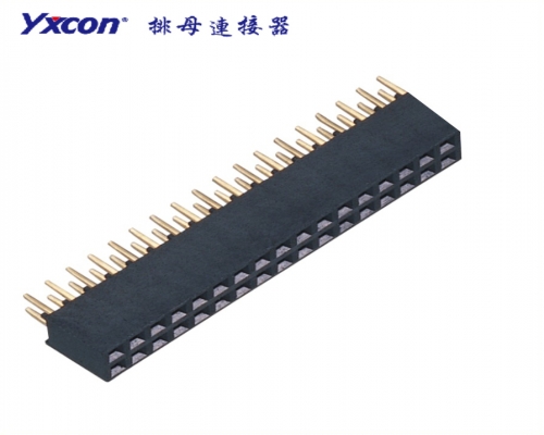 2.0Female Header ，  Dual Rows，  180°，  Y type，  undaform