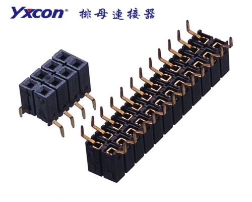 2.54Female Header，  Dual Rows， 180°， Centipede foot