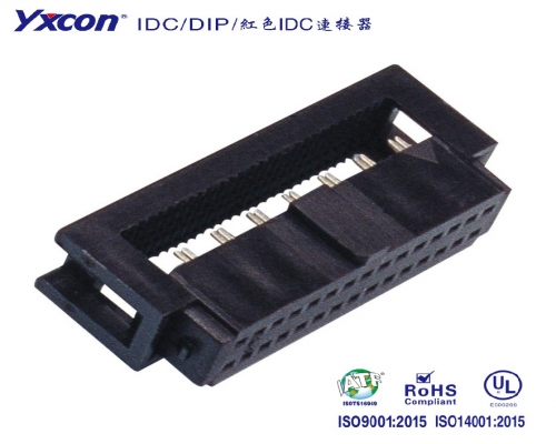 1.27spacing -2.54row   spacing  IDC, Plastic   height5.2 ,Y type, three-piece type, protruding point