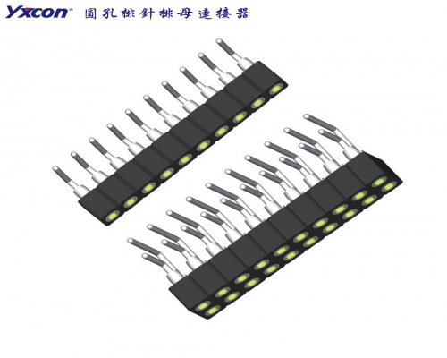 Pitch 2.54 Machined Female Header Connector Right Angle  PPS