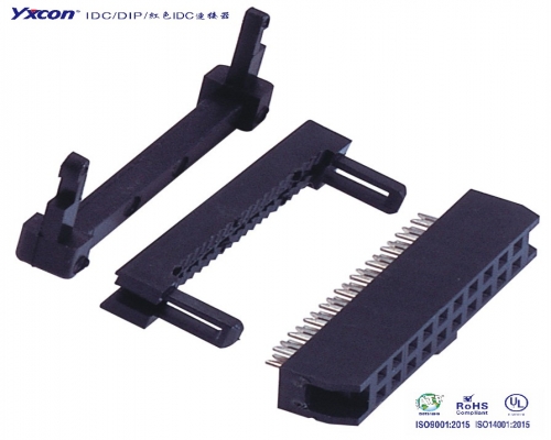 2.54 IDC ,  three-piece type,  protruding point,  Elastic sheet terminal