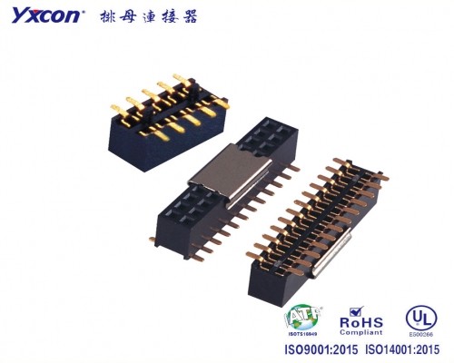 Pitch 1.27mm  Female Header Connector Dual Row SMT U type  terminal with plastic cap tape and reel packing