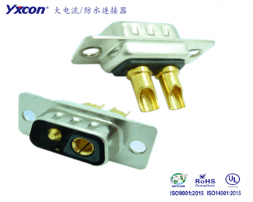 large current connector,2V2,Public seat,all-copper all-gold terminal