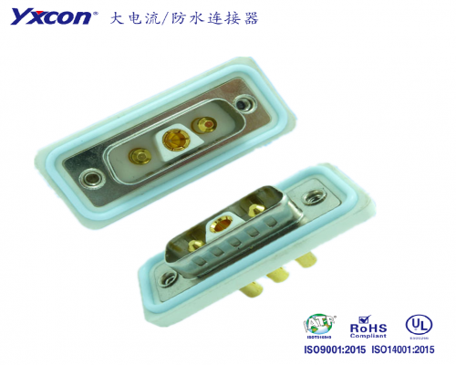 Waterproof connector ,3V3,Public seat,all-copper all-gold terminal