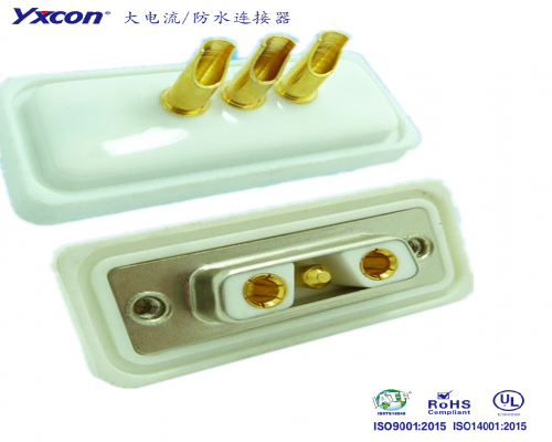 Waterproof connector,3V3,female seat,  Copper alloy 3U