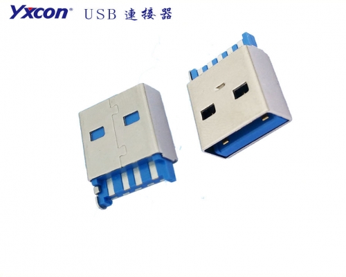 USB3.0 ,AM,  Blue glue , GF, short type