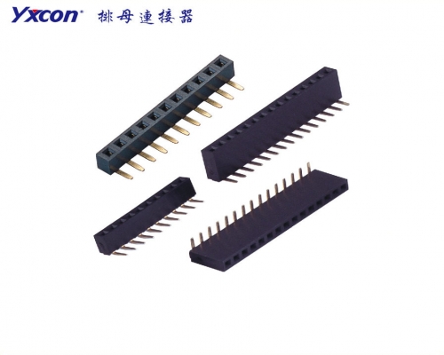 2.54Female Header,  single row,   90°,  U type , PA6T