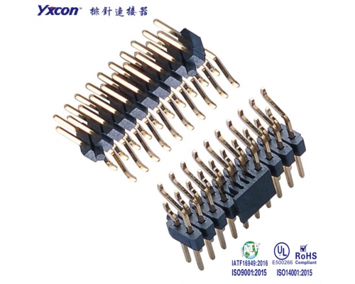 2.54排针  双排  卧式SMT 耐高温 卷装/专业化定制/显示屏/医疗连接器