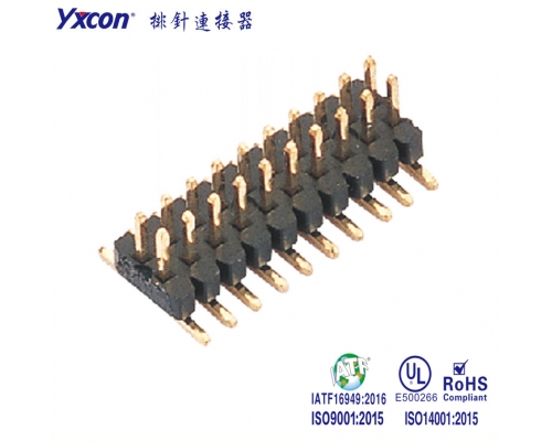 1.0排针 双排  SMT 耐高温/专业化定制/应用于电脑/电表连接器