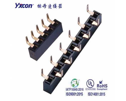 2.54排母 塑高5.0 单排  180度  U型  PA6T  蜈蚣脚/专业化定制/应用于电脑/电表连接器