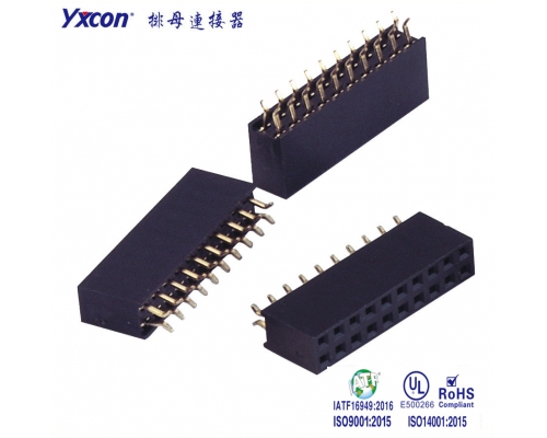 2.54排母 塑高8.5 双排  夹板式  Y型  PA6T/专业化定制/电视/家电连接器