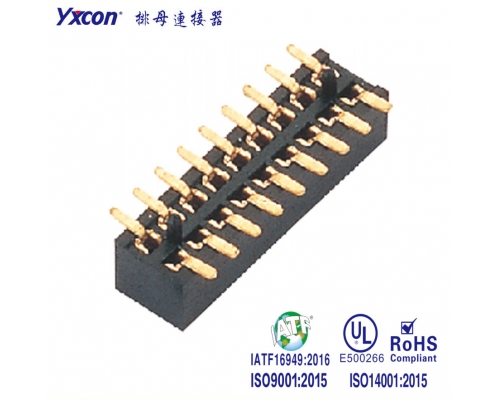 1.0排母 塑高2.1 双排  SMT  带柱  管装/专业化定制/校园智能/智能识别连接器