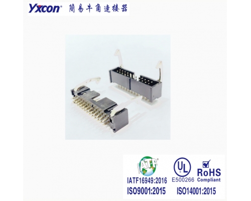 2.54间距侧面带铁扣简牛/专业化定制/应用于电脑/电表连接器