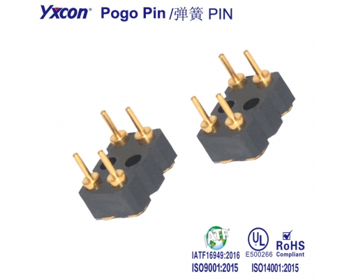 5.08 mm间距  Pogo Pin 连接器/可按照客户需求开模定制/高性能连接器/大电流连接器