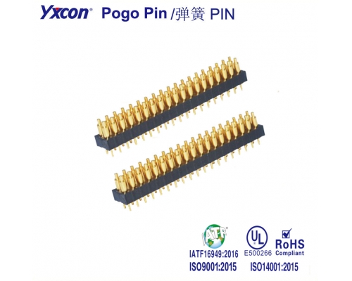 2.0 mm间距  Pogo Pin 连接器/可按照客户需求开模定制/高性能连接器/大电流连接器